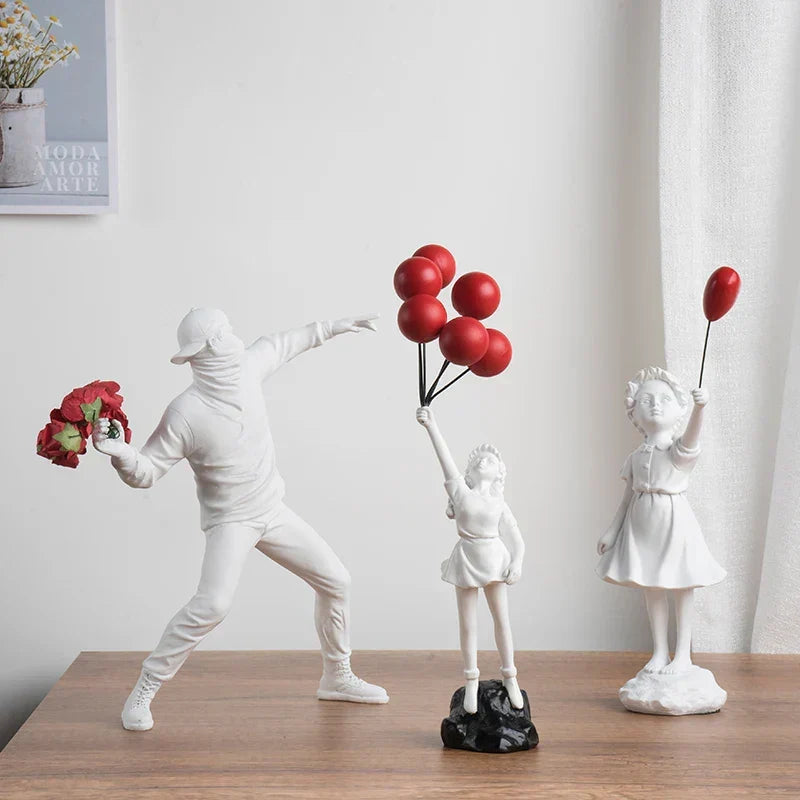 Banksy-inspired sculpture collection