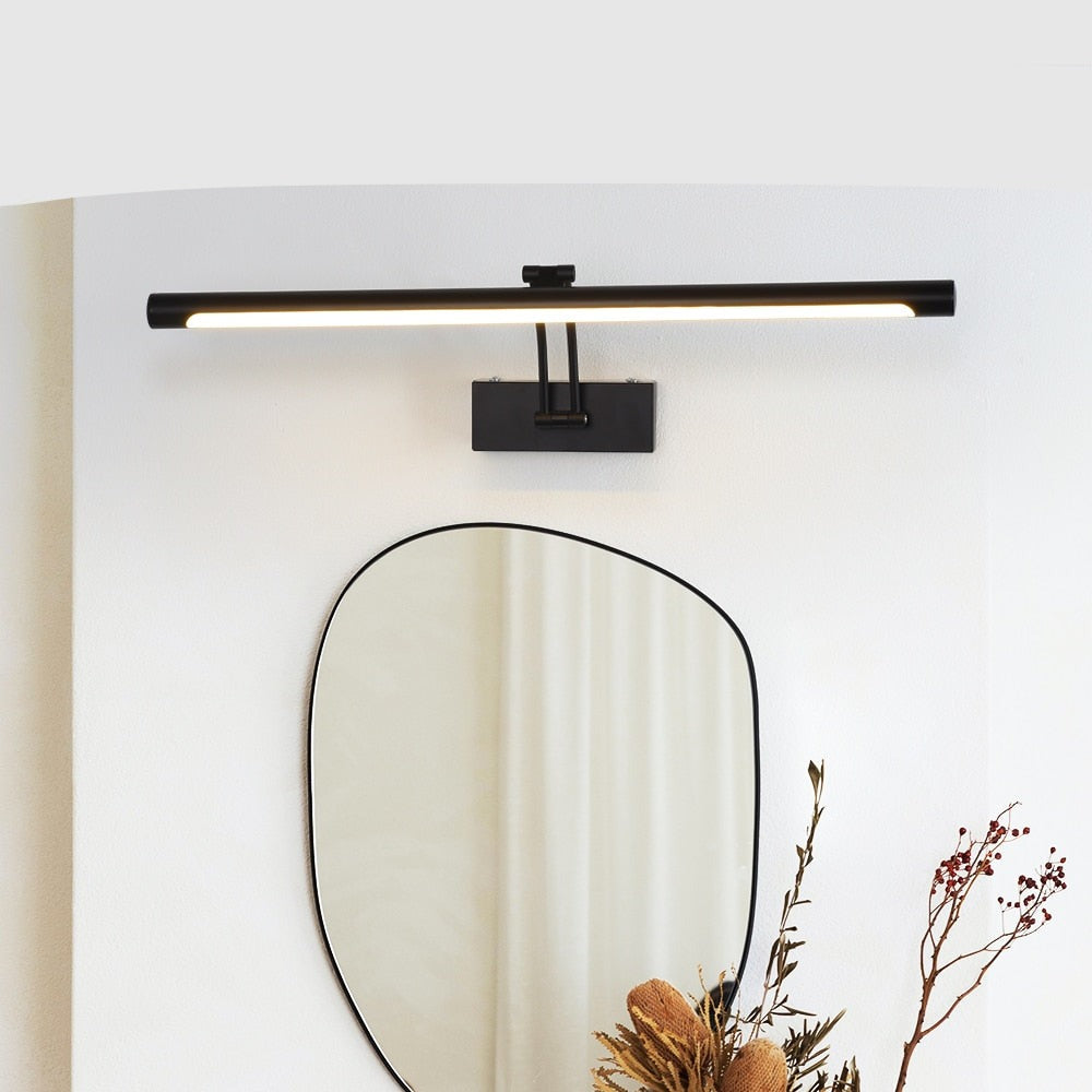Skanto Skanto | 100cm-80 cm LED Wall Lamp - Modern Black/Silver Bathroom Wall Lighting, Indoor Picture Light