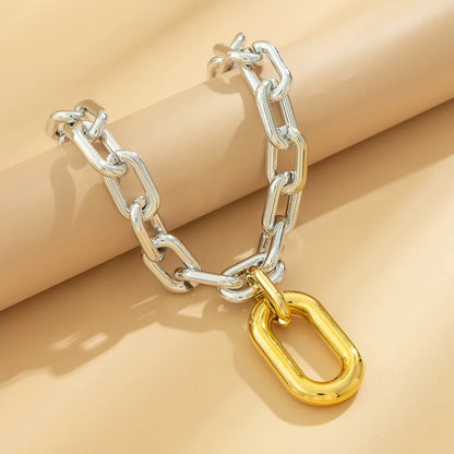 BowLift | Chunky Two Tone Paperclip Bold Necklace