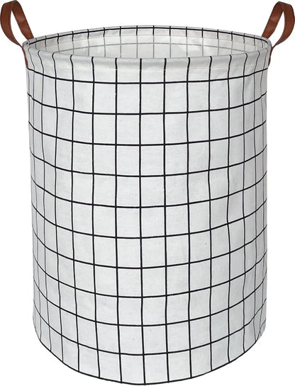 EcoStore Laundry Basket – Foldable Canvas and Linen Laundry Basket with Handles and Drawstring