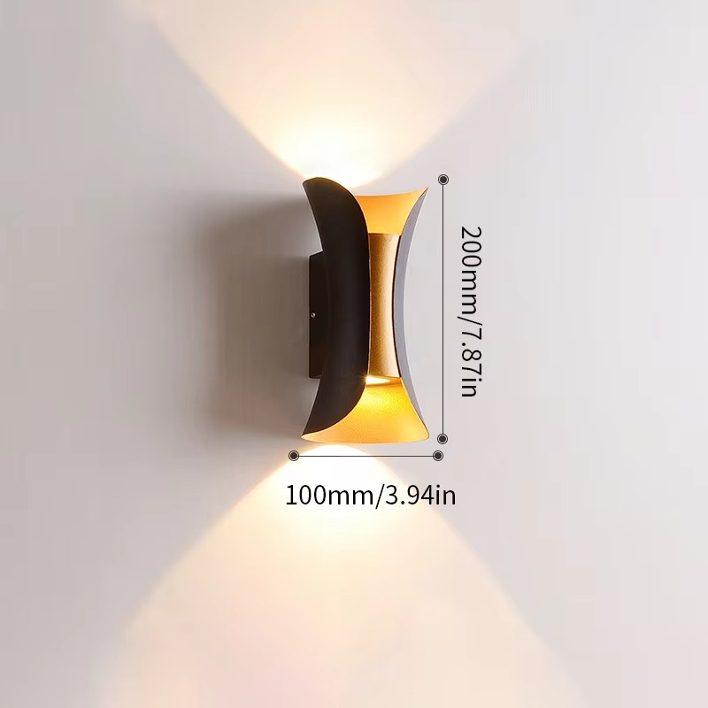 BowLift | Modern Dual-Tone LED Wall Lamp – Waterproof & Minimalist for Indoors & Outdoors