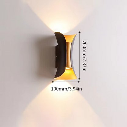 BowLift | Modern Dual-Tone LED Wall Lamp – Waterproof & Minimalist for Indoors & Outdoors