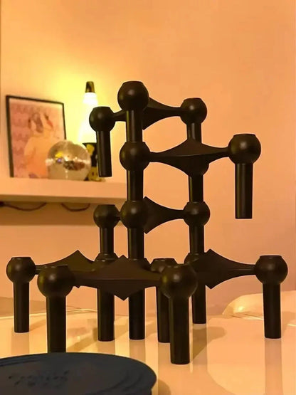 Sandsberg | Metal candle holder | Molecular Nordic design | Multiple colors