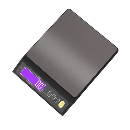 Skanto | 5 kg/0,1 g and 10 kg/1 g Digital Electronic Kitchen Scale, LCD Display, Fully Waterproof Stainless Steel Tool for Baking