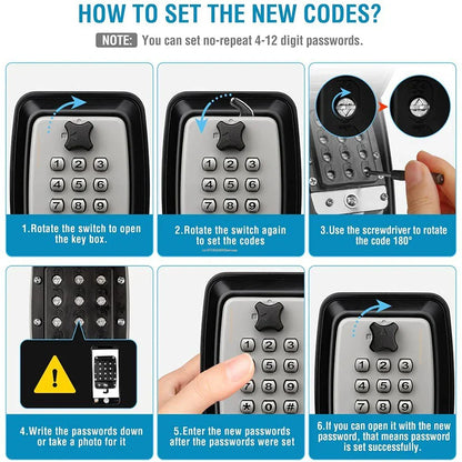 Skanto | Waterproof Wall-Mounted Key Safe | Secure, Durable & Ideal for Outdoor Use
