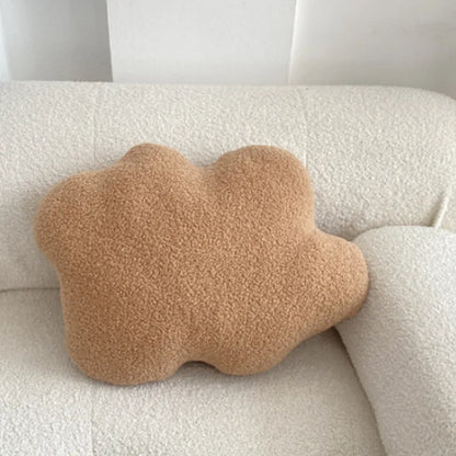 Nordic Bouclé Abstract Cushion – Minimalist Plush Pillow | Bowlift
