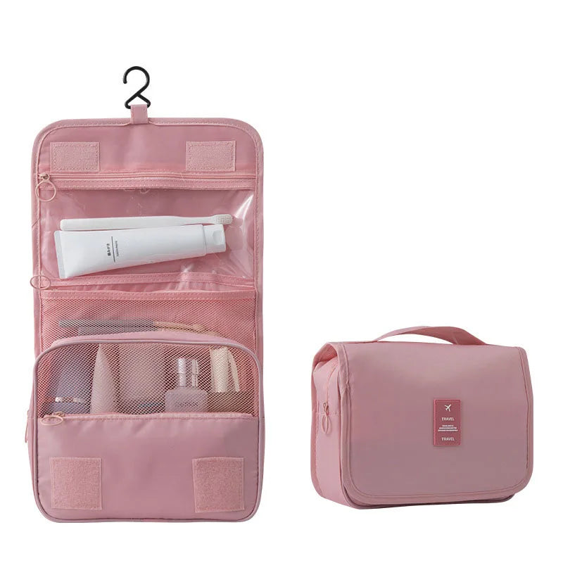 BowLift | Travel toiletry bag for hanging | 6 compartments & moisture compartment | Compact & versatile | Water-repellent polyester