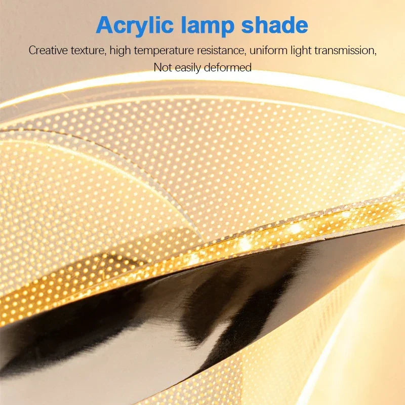 Skanto | NordGlow LED Wall Lamp | Modern Acrylic & Metal Design | 3-Color Light | Creative Interior Lighting for Living Room & Bedroom