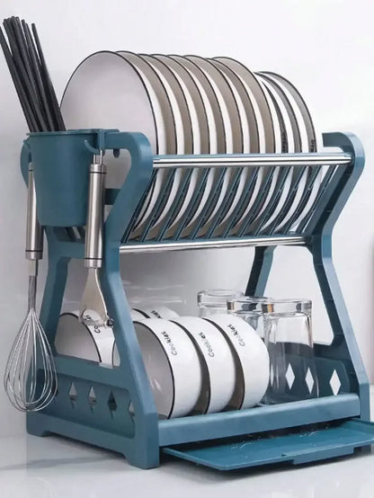 Foldable Dish Organizer – Practical Dish Drying Rack, Space-saving and Easy to Clean, Perfect for Modern Kitchens and Small Spaces | Karnz