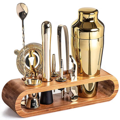 Skanto Metal Bar Set | Elegant Cocktail and Bartender Set | Perfect Drinks Easy to Make