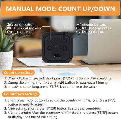 Skanto Skanto | Mini Cube Flip Digital Timer