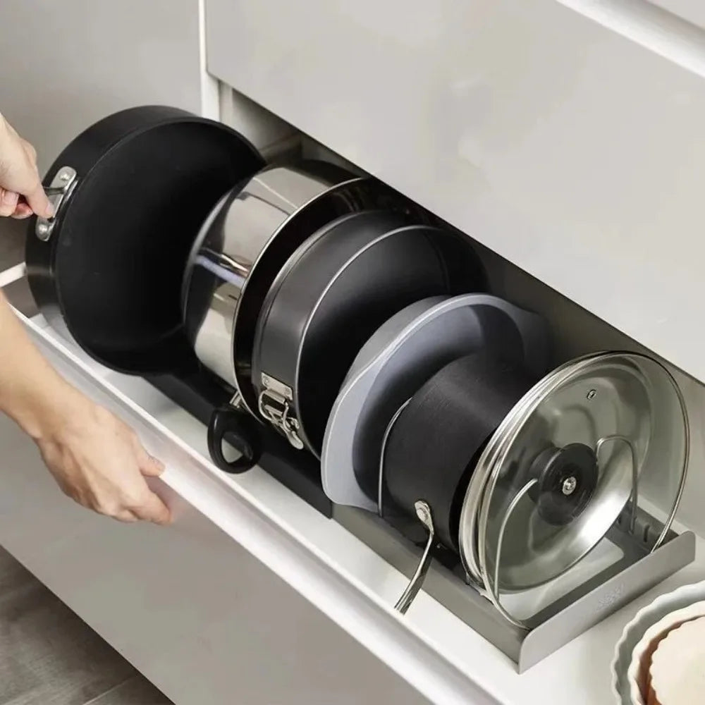 Extendable Pot Lid Holder & Pan Organizer | Karnz