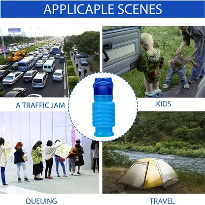 Skanto | Ansblue 750ML Portable Urinal - Foldable & Compact for Travel, Camping & Hiking, Suitable for Women, Men & Children