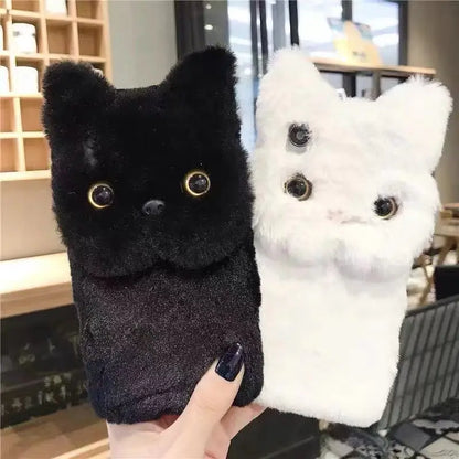Skanto | Fluffy Cat Warm Plush iPhone Case