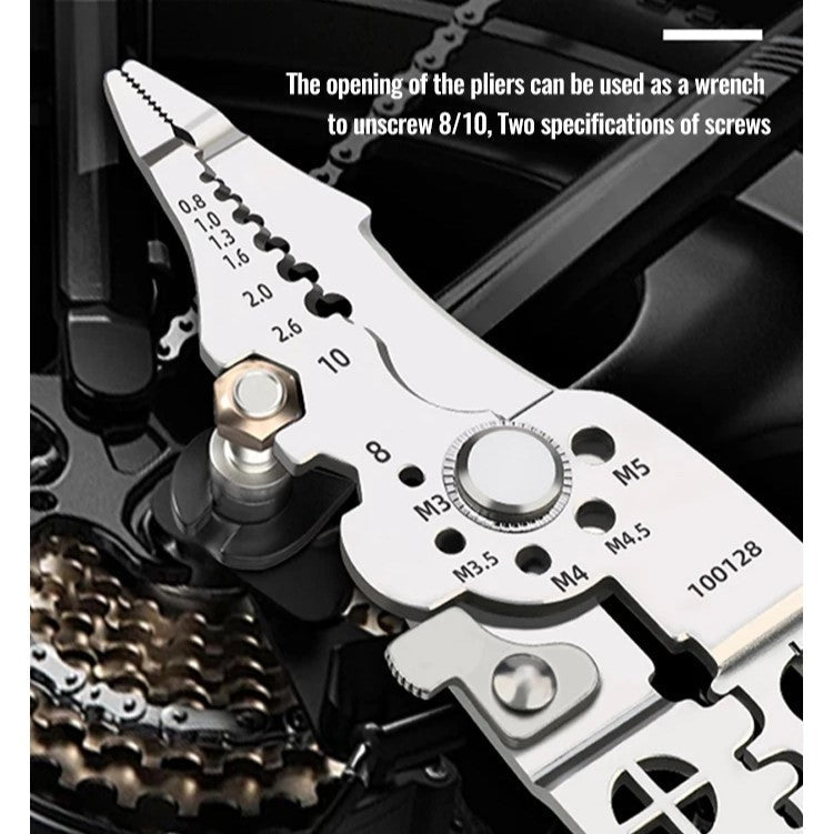 Wire stripper, adjustable crimping pliers, automatic cable cutter tool | Brehn