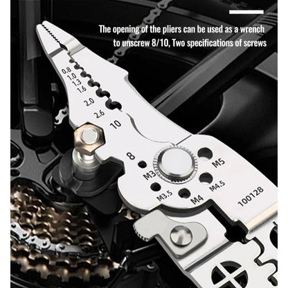 Wire stripper, adjustable crimping pliers, automatic cable cutter tool | Brehn