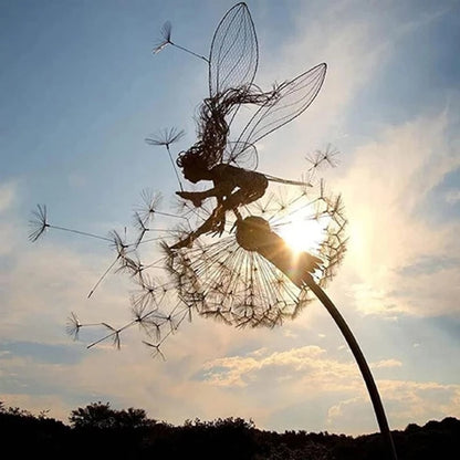 Skanto | Fairy Garden Sculpture | Detailed Metal Decor for Outdoors