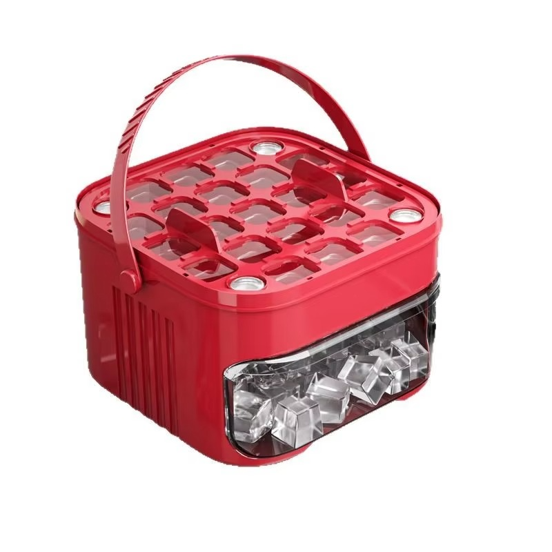BowLift | Large 50-Cube Ice Tray with Easy-Press Lid for Effortless Release