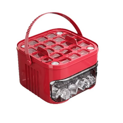 BowLift | Large 50-Cube Ice Tray with Easy-Press Lid for Effortless Release