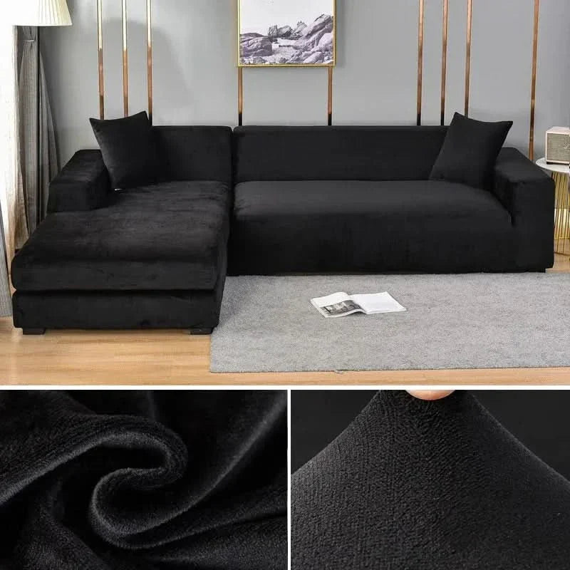 Skanto | PlushFit - High-Quality Stretch Velvet Sofa Cover