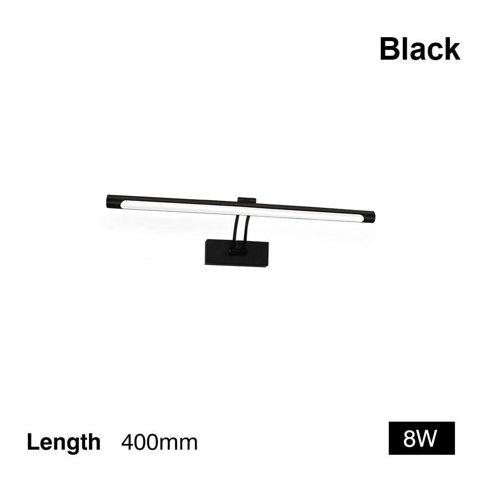 Skanto Skanto | 100cm-80 cm LED Wall Lamp - Modern Black/Silver Bathroom Wall Lighting, Indoor Picture Light