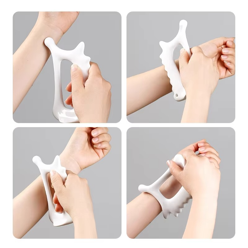 BowLift | White Ceramic Guasha Scraping Board for Full Body Massage and Lymphatic Drainage