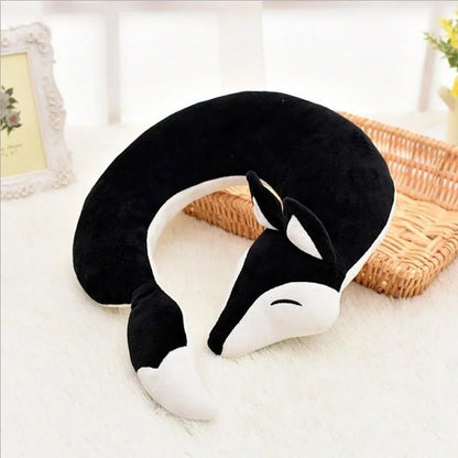 BowLift | ReiseFuchs Neck Pillow | Super soft & Ergonomic | Cartoon Fox Design | For Children & Adults