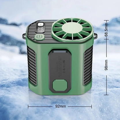 Portable Waist Fan - Strong Wind Hanging Neck Fan with Power Bank and LED Lighting for Outdoor Sports and Work | Kalsten