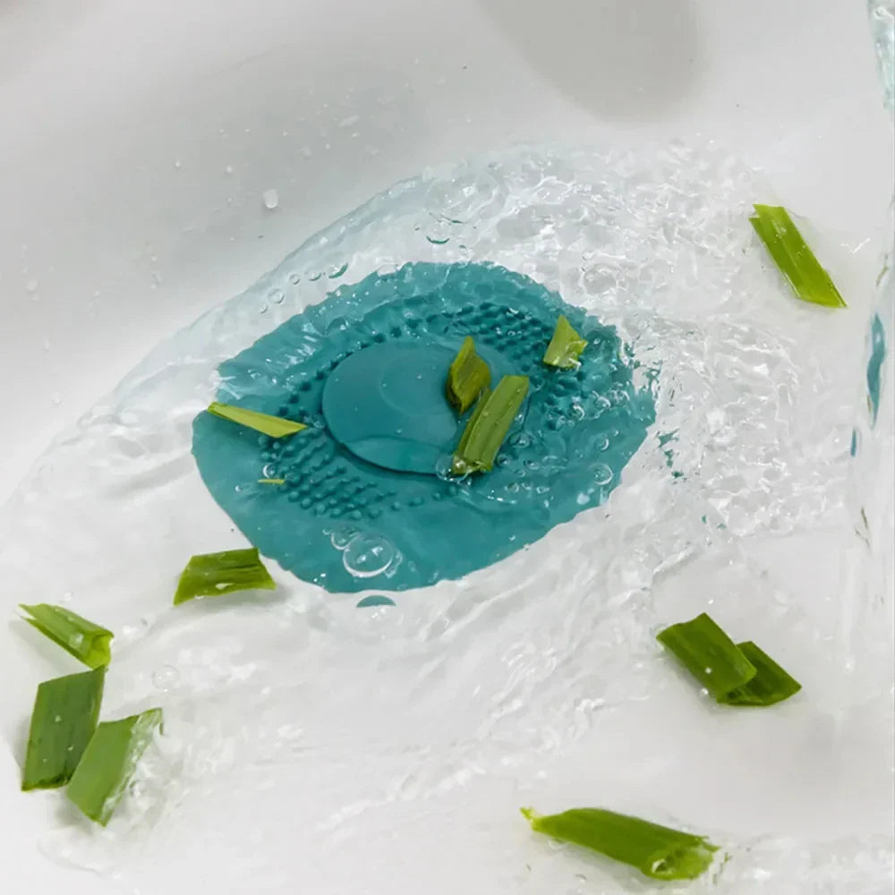BowLift | DrainGuard Silicone Drain Strainer | Anti-Blocking & Non-Slip | For Bathroom, Shower & Kitchen | Fine Mesh & Easy to Clean