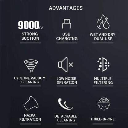 BowLift | 3in1 Strong Suction Wireless Handheld Vacuum Cleaner