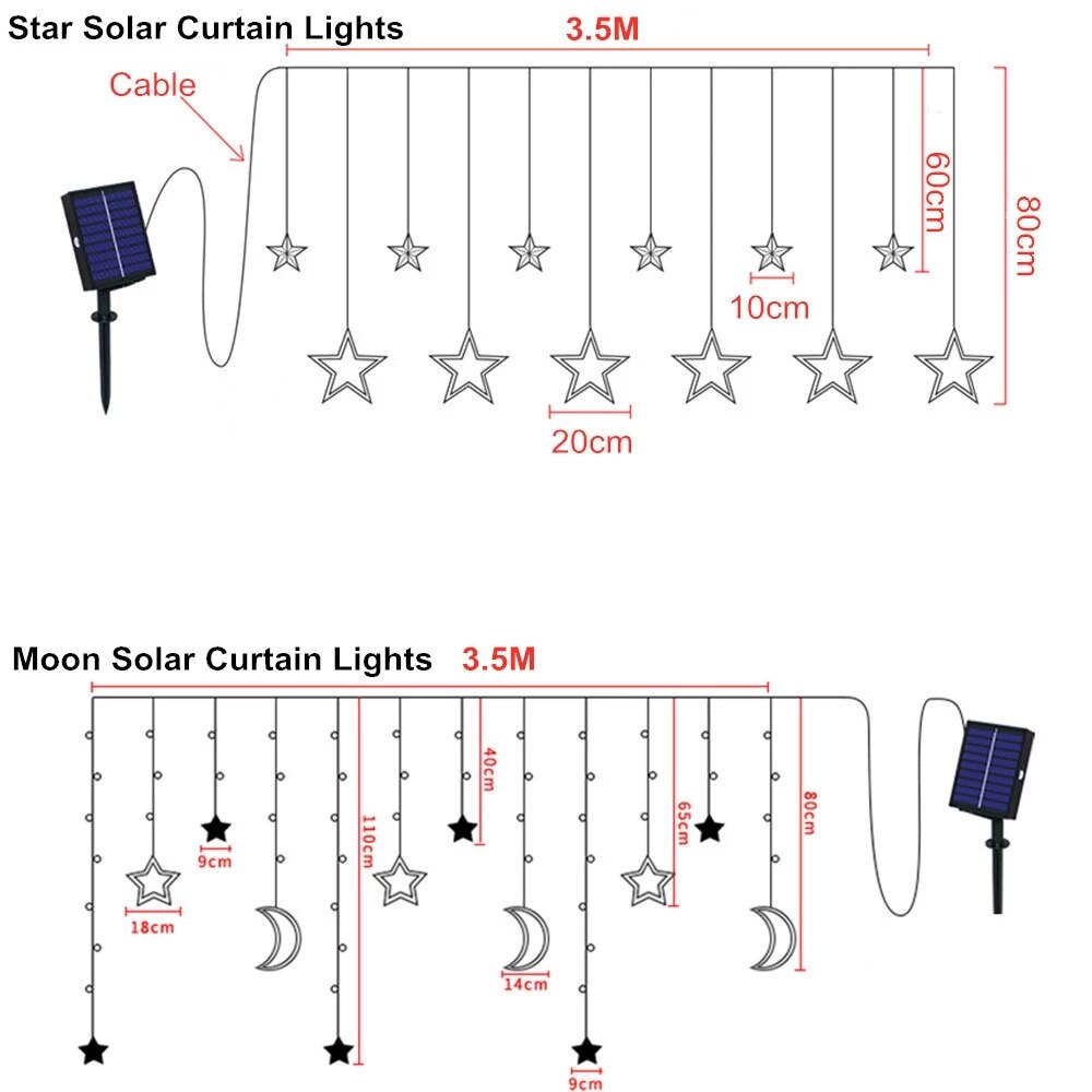 Skanto | Solar Moon Star Lamp LED Spotlight Decoration