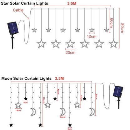 Skanto | Solar Moon Star Lamp LED Spotlight Decoration