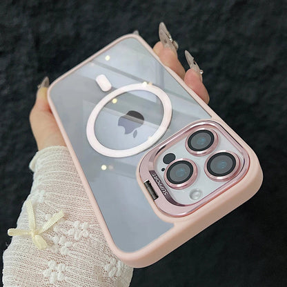 Skanto | Shockproof Magnetic Magsafe Phone Case Stand Glass Lens Protector Cover
