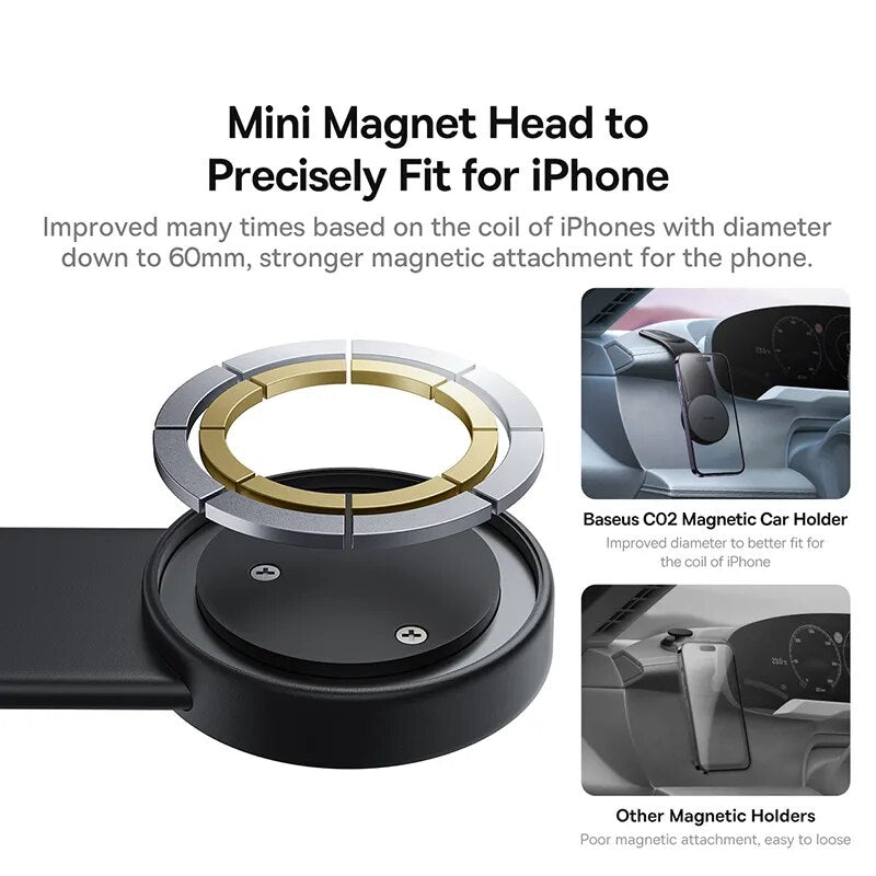 BowLift | Magnetic Bendable Phone Holder with Wireless Charging