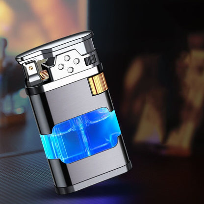 Blue Flame Metal Windproof Gas Lighter | Bowlift