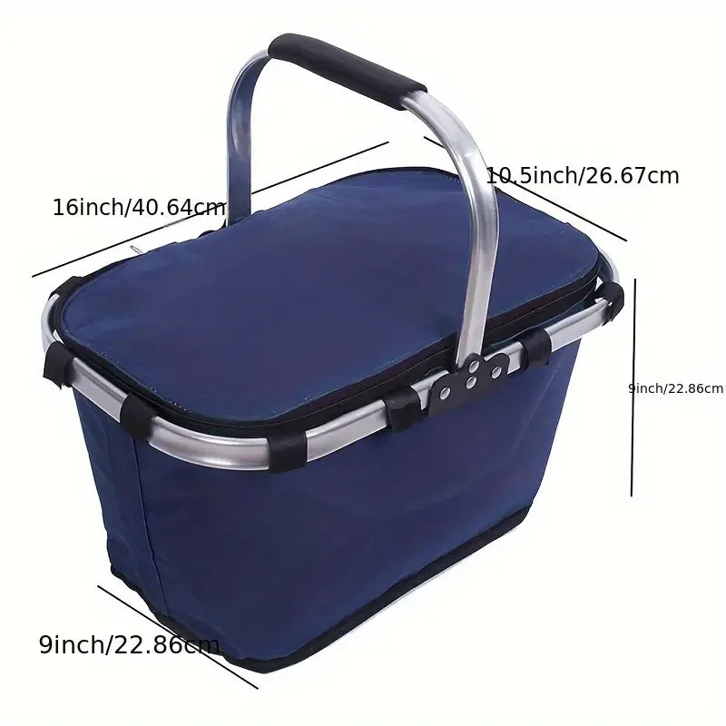 Insulated folding basket for picnic | Bowlift