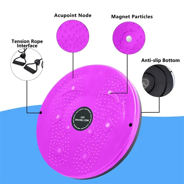 Skanto | Waist Whisper Twisting Disc Pro | Magnetic Massage Balance Board for Core Strength & Waist Training at Home