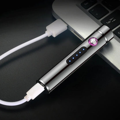 BowLift | Voltrino Cylinder USB lighter | Double arc technology | Rechargeable & windproof | Noble metal casing for men