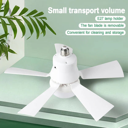 30W E27 Ceiling Fan Light with Remote Control - LED Dimming Function, Intelligent Quiet Fan for Bedroom & Living Room | Karnz