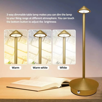 Skanto | Rechargeable Touch Control LED Desk Lamp with 3 Light Modes