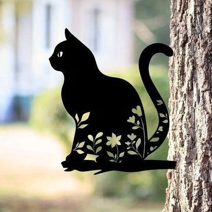 Skanto | Metal Cat Silhouette for Garden and Patio Decoration
