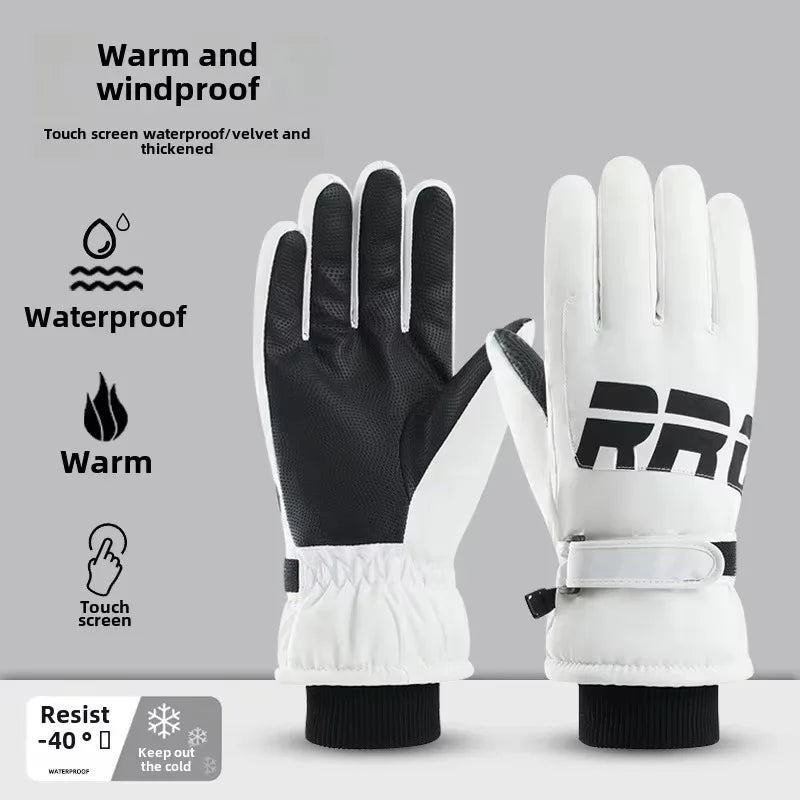 BowLift | GlacioShield Pro Gloves | Waterproof Winter Gloves | Touchscreen & Non-Slip | Warm Fleece Lining for Skiing, Cycling & Outdoor