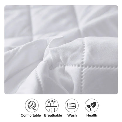 Skanto | Waterproof Mattress Protector Fitted Sheet - Protection for Twin/Full/140/160 Size, Gray/White, Multi-Size Options