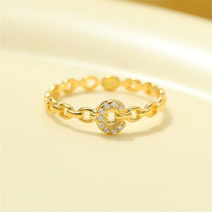 BowLift | Dainty Diamond Letter Initial Ring