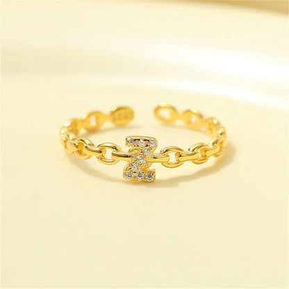 BowLift | Dainty Diamond Letter Initial Ring