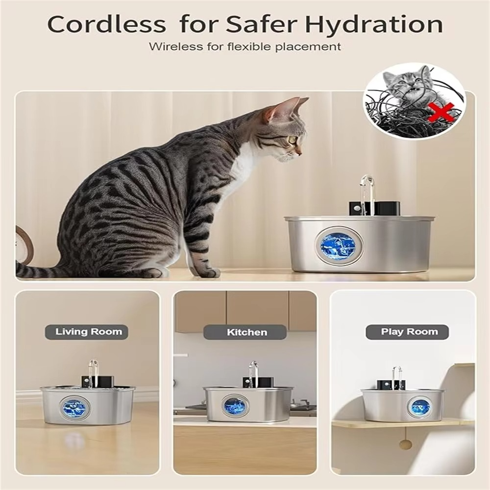 BowLift | Large Capacity Automatic Pet Hydration Station with USB Charging and Smart Sensor