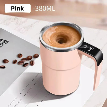 Skanto | Digital Temperature Display Self Stirring Mug