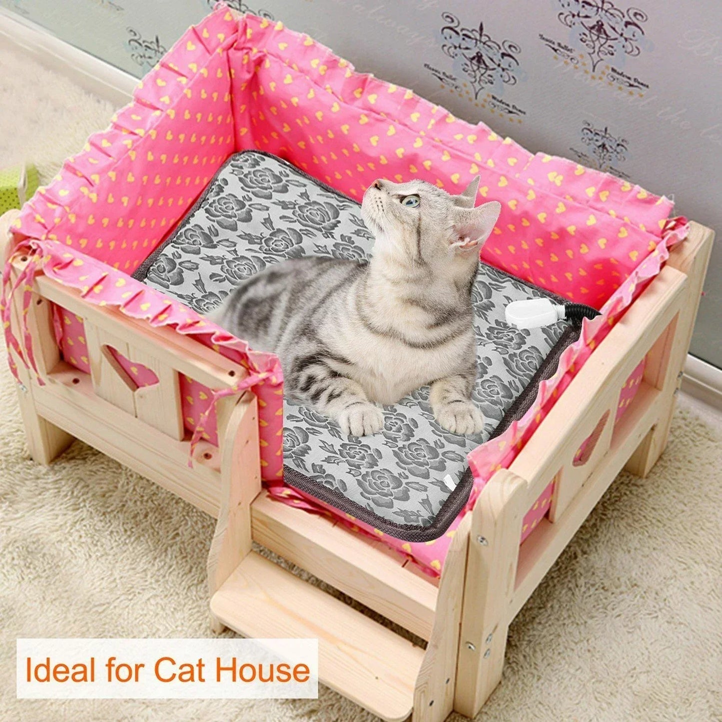 Skanto | PawTherm Heated Pet Mat | Temperature Control & Timer | Waterproof & Safe | For Dogs & Cats