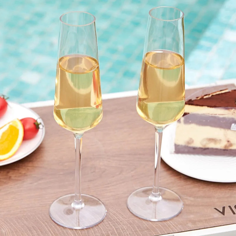 Unbreakable Acrylic Champagne Glass 4-piece Set Karnz