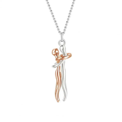 BowLift | Love Forever Hug Cute Couple Necklace